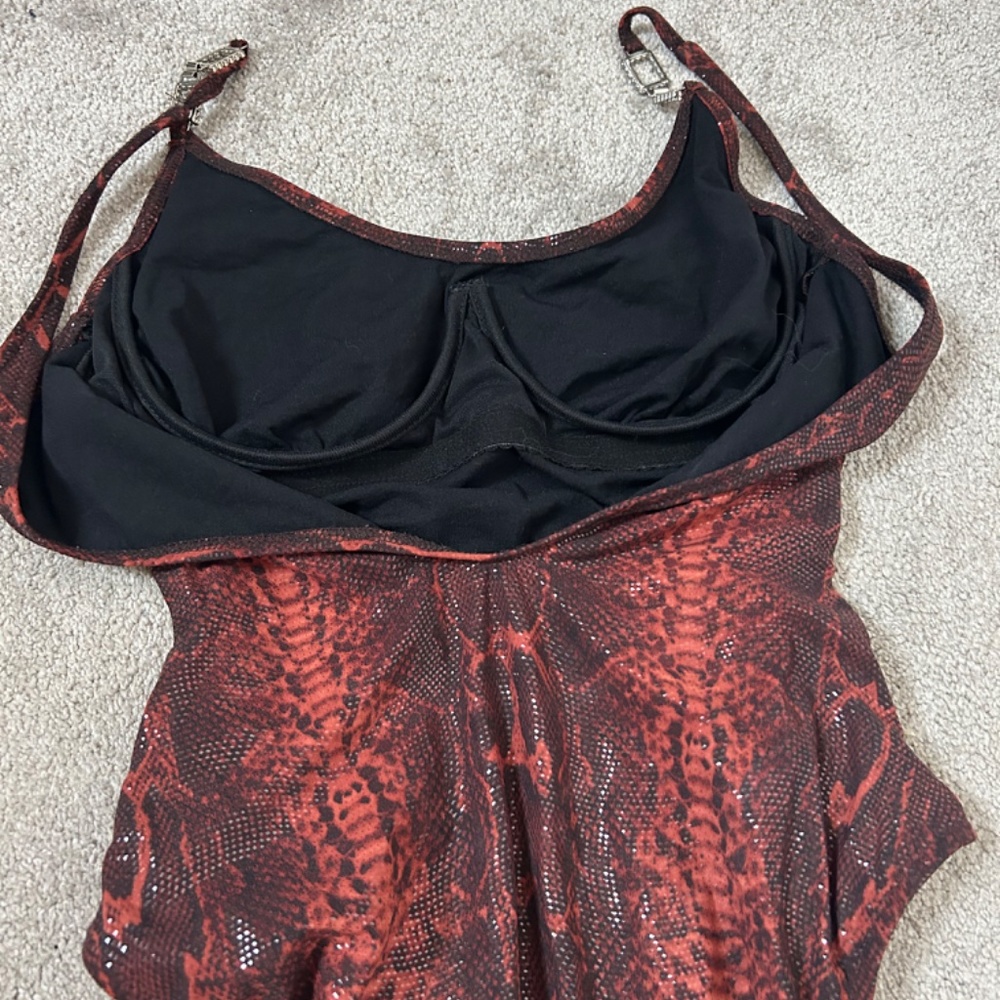 Snakeskin print Gottex swimsuit size 10 - Picture 2 of 3